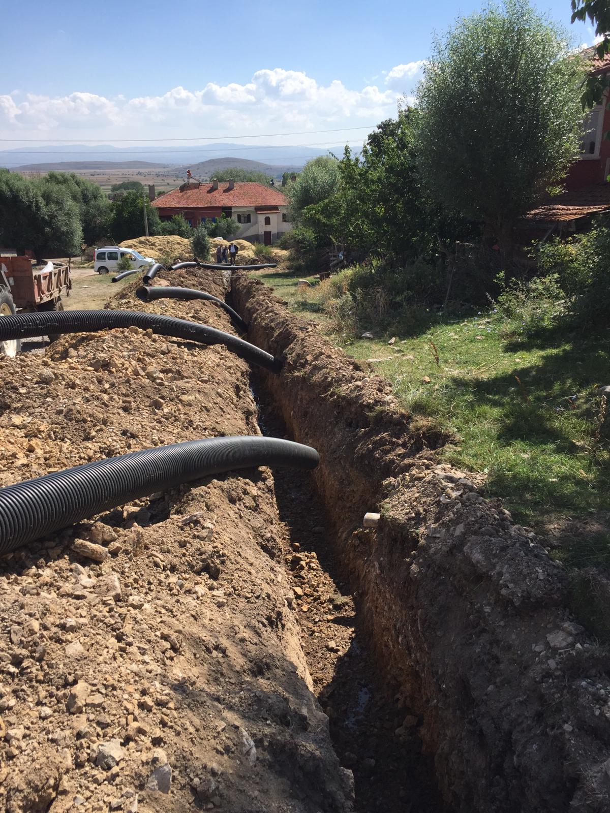 Yukarı bayır kanalizasyon yapımı